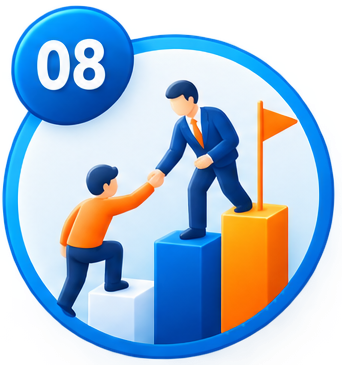 Minh họa bước Coaching và Giám Sát